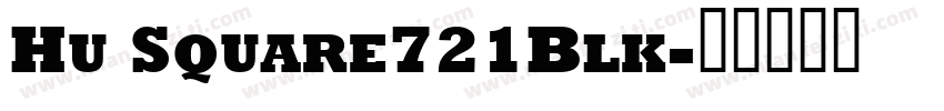 Hu Square721Blk字体转换